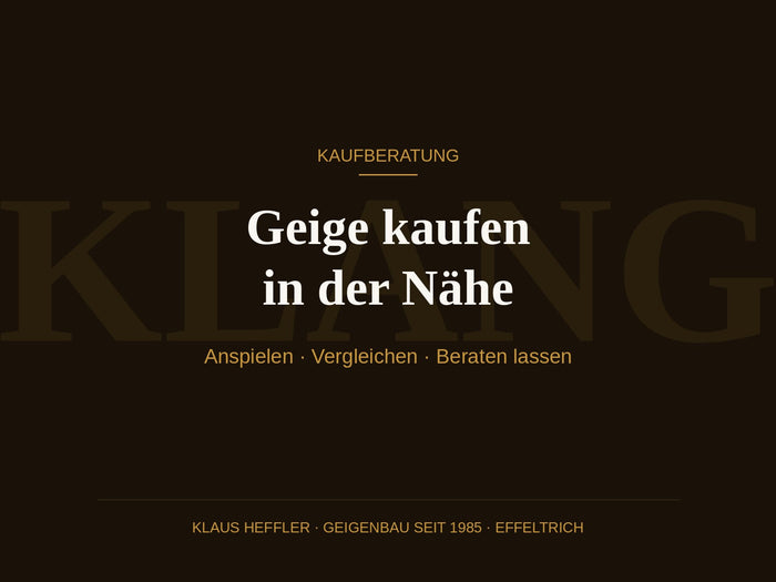 Geige kaufen in der Nähe: So findest du die richtige Geige vor Ort