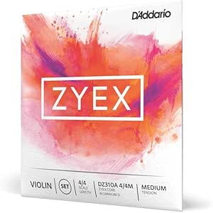 D'Addario Zyex DZ310S Violinsaiten Satz 4/4 medium